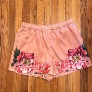 Express Blush Floral High Waist Shorts